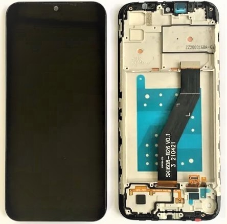 Tela Display Moto E6S XT2053 Preto com Aro AMOLED - Alta Qualidade e D